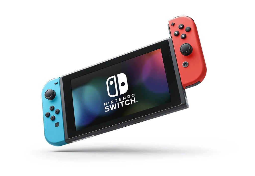 Nintendo Switch with Neon Blue and Neon Red Joy-Con - Handheld Gaming Console