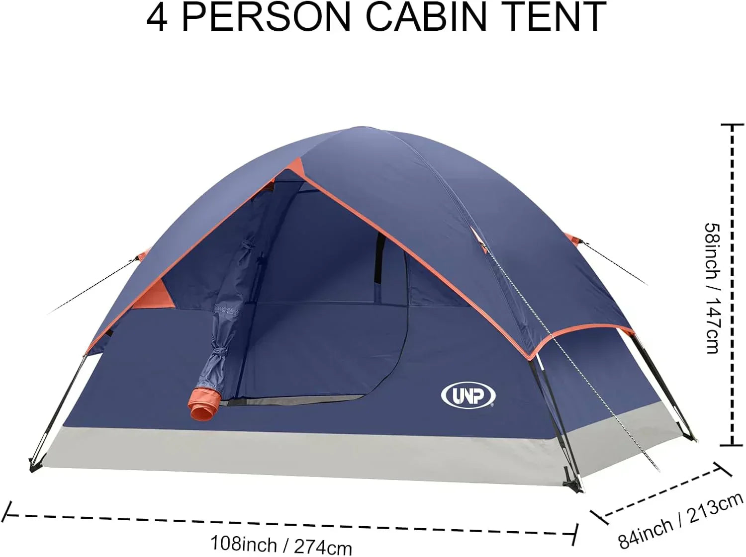 Camping Tent 2/3/4/6 Person Dome Tent Portable Camping Tent Outdoor and Backpacking Beach