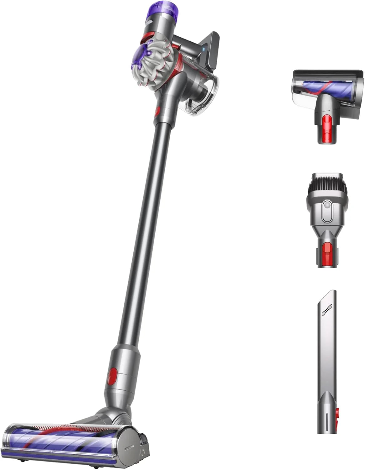 Dyson V8 Cordless Vacuum, Cleans Hard Floors and Carpets, Detangles, Converts to Handheld, 115AW, 2 Power Modes, Up to 40 Minutes1