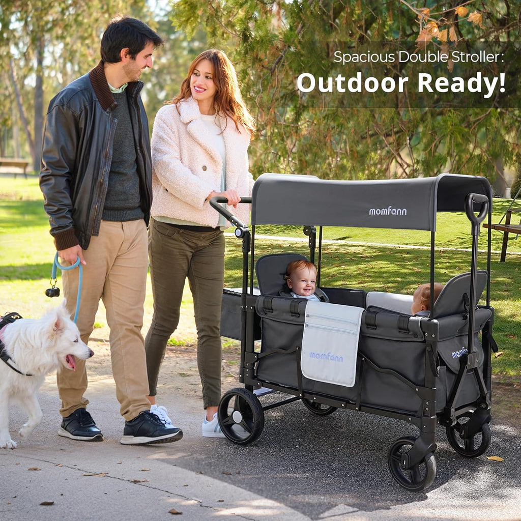 Stroller Wagon for Kids Wagon Stroller Toddlers 2 Seaters All-Terrain Baby Wagon Outdoor