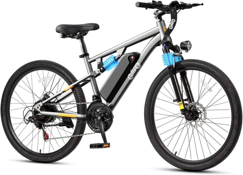 Qlife Racer Electric Bike for Adults - 21-Speed Mountain Lightweight Ebike