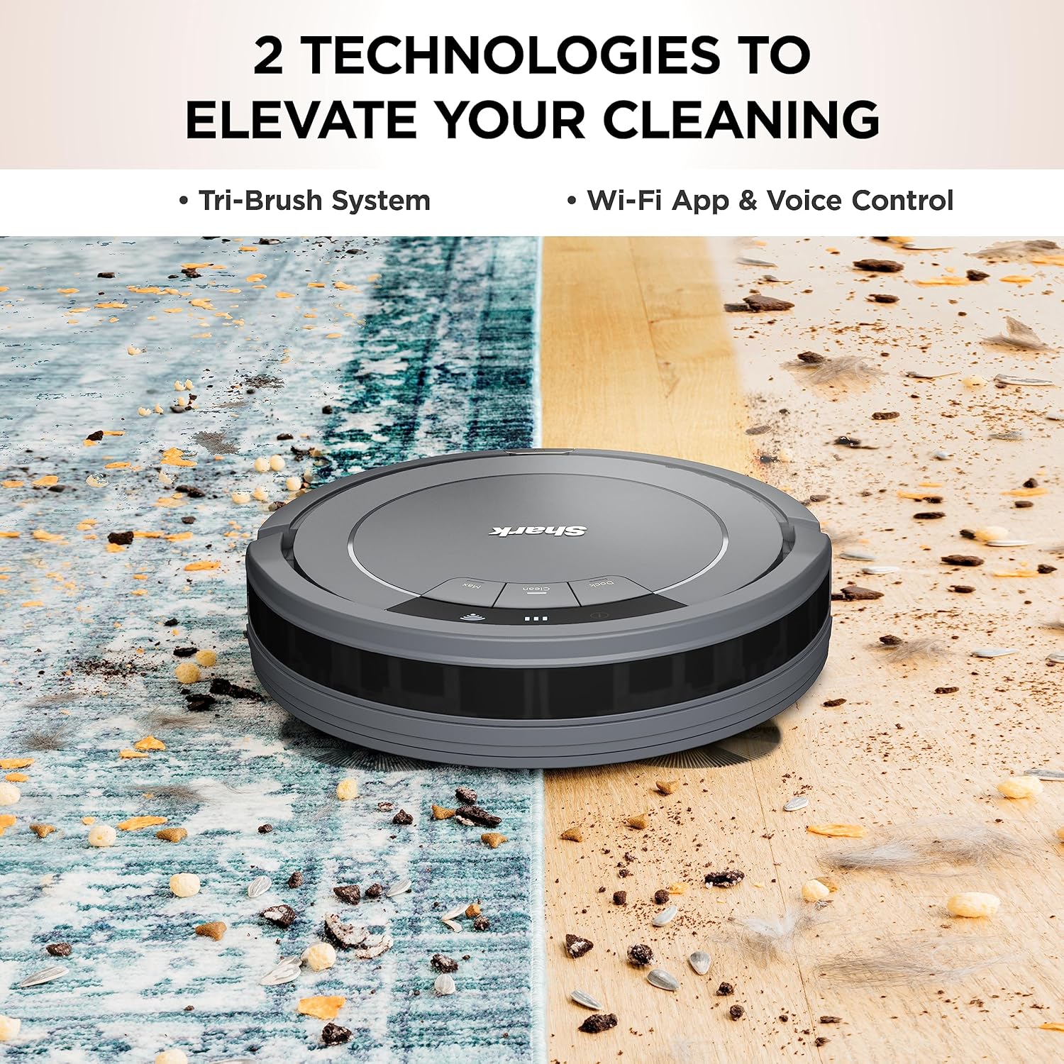 Robotic vacuum cleaner Voice Control Robot Vacuum with Matrix Clean Navigation Home Mapping