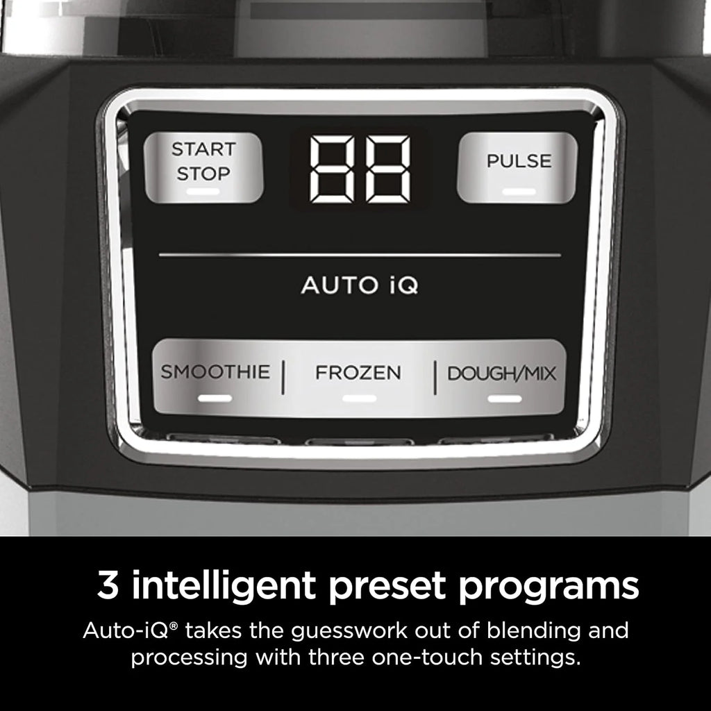 Ninja Blender Compact Kitchen System for Smoothies, Doughs, and Frozen Drinks with Auto-IQ, 72 oz* Blender Jar