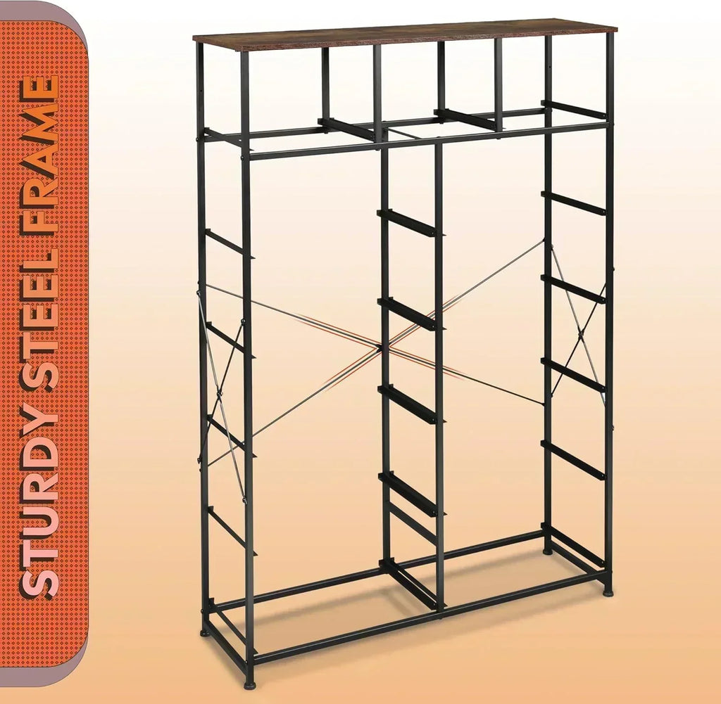 WLIVE Storage Organizer Unit with 13 Fabric Bins Storage Drawers Organizer with Steel Frame