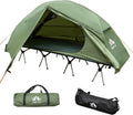 Camping Cot Tent Waterproof 1-Person Off-Ground Combo Cot Bed Portable Easy Set-up Tent