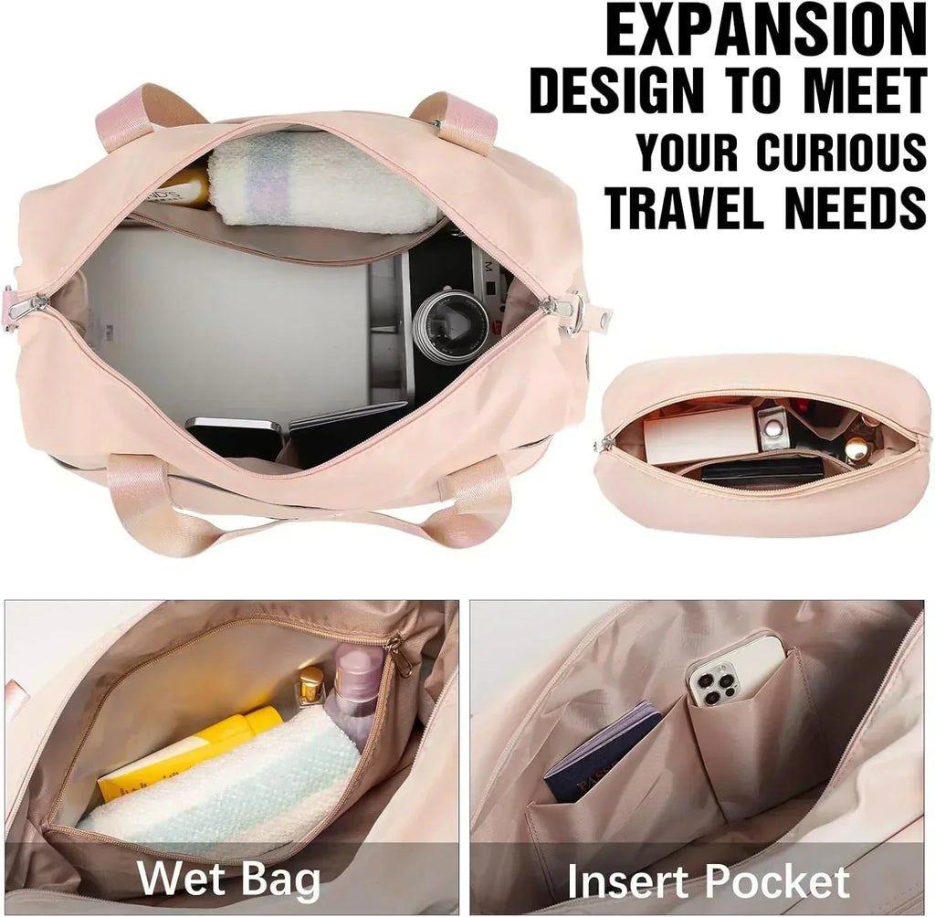 LONG VACATION 6 Piece Luggage Set Carry on Suitcase with ABS+PC hardshell Spinner Wheels