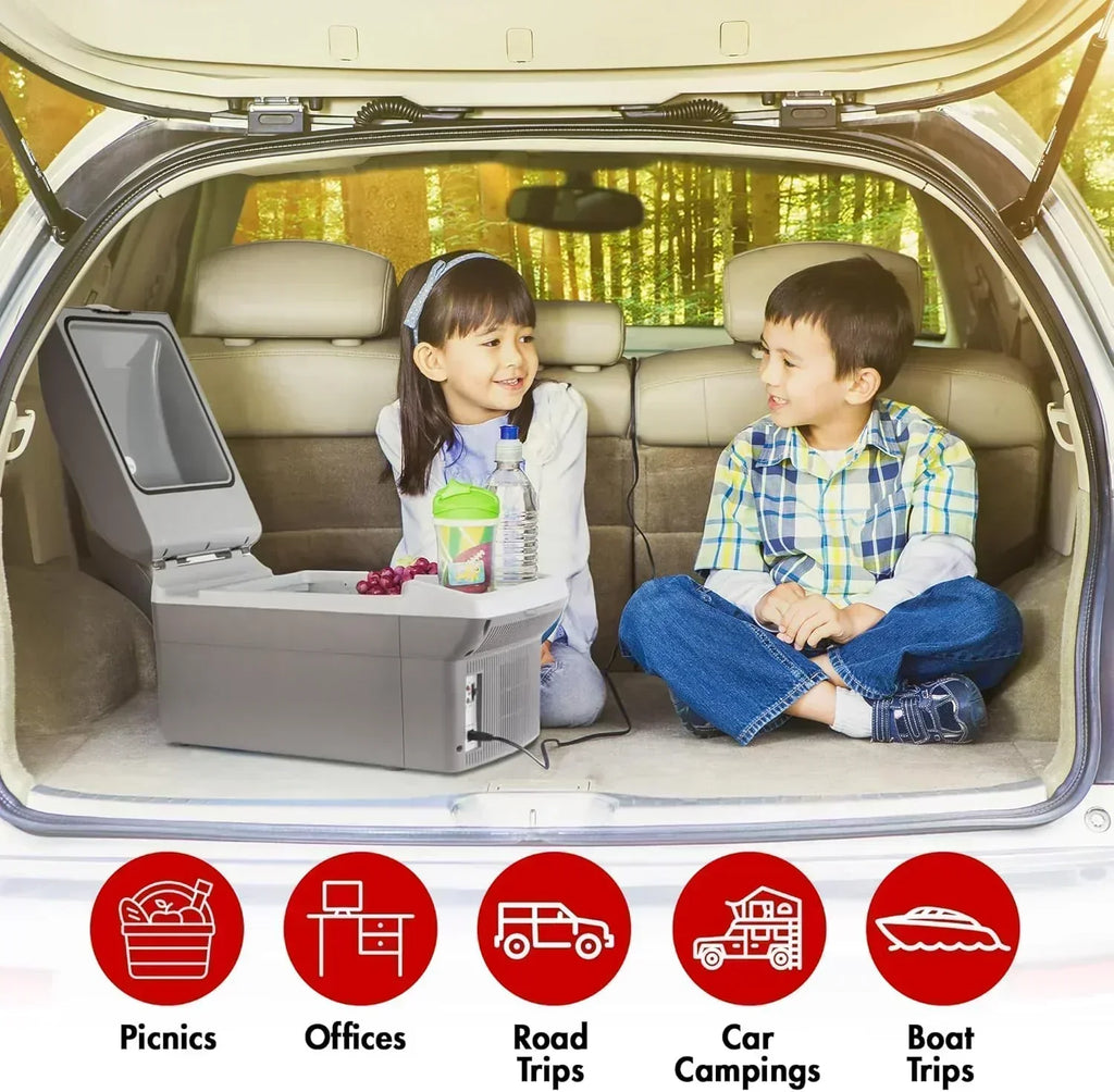 Personal Thermoelectric Cooler/Warmer 14 Liter Capacity Portable Electric Car Cooler
