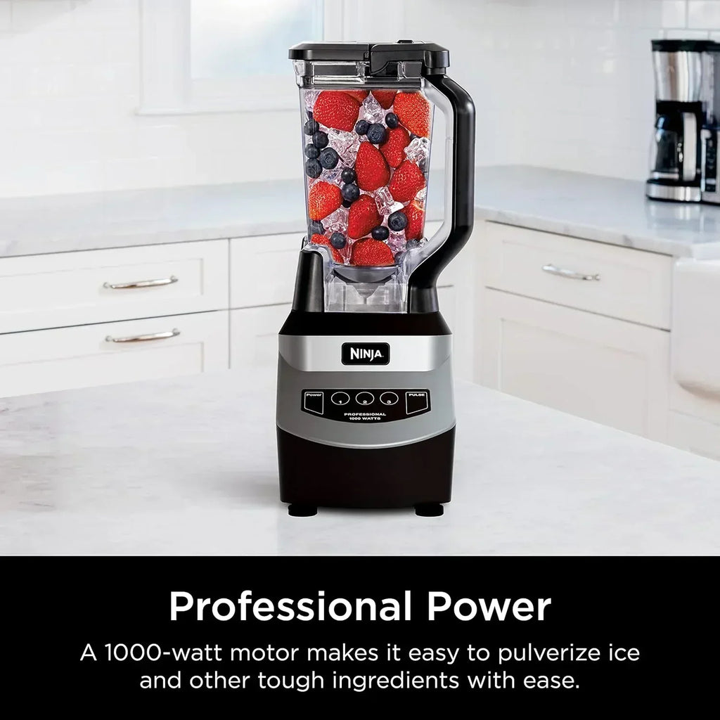 Ninja BL660 Professional Compact Smoothie and Food Processor Blender 1100W 3 Functions