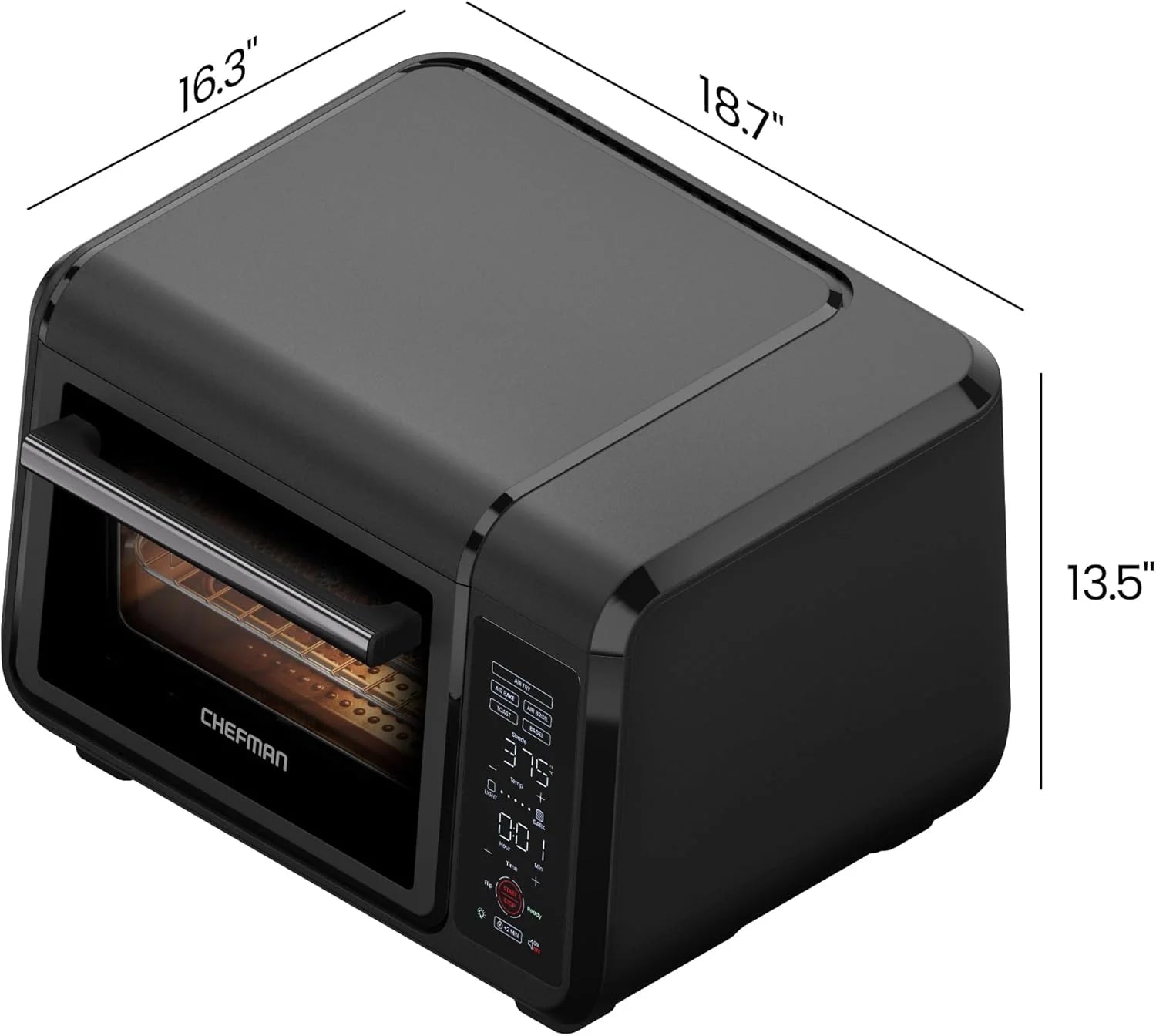 Chefman Air Fryer Toaster Oven Combo 15 Qt. Countertop Oven for Quick & Healthy Meals