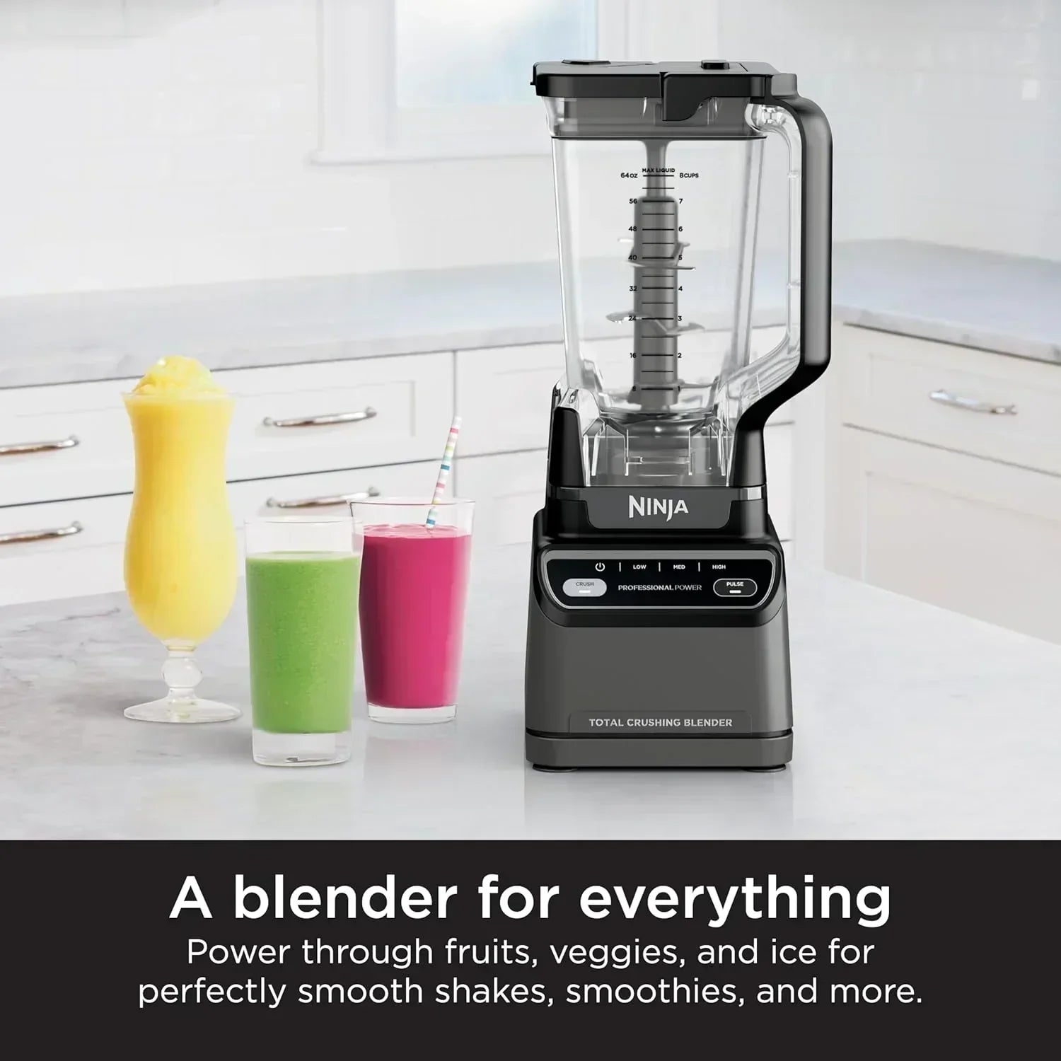 Ninja BL660 Professional Compact Smoothie and Food Processor Blender 1100W 3 Functions