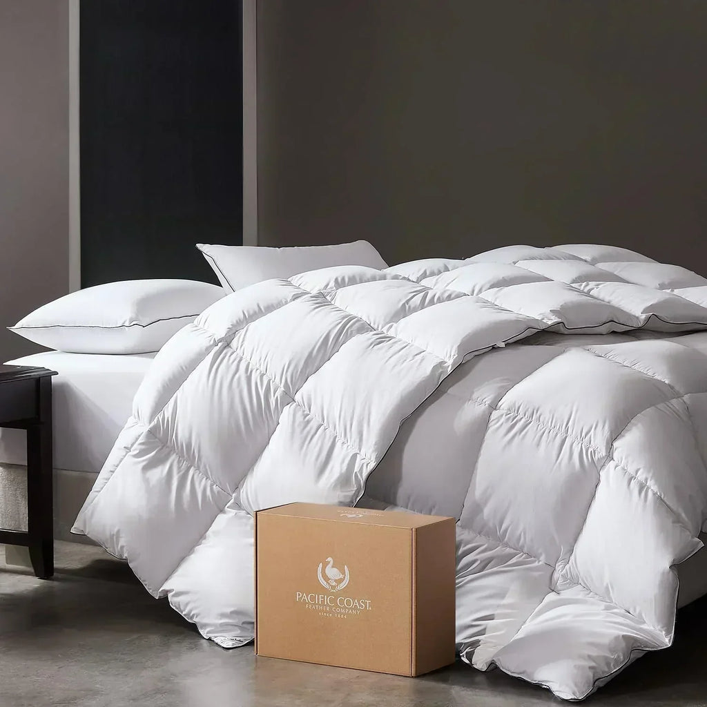 Goose feather duvet queen size cotton super fluffy white duvet core soft and breathable