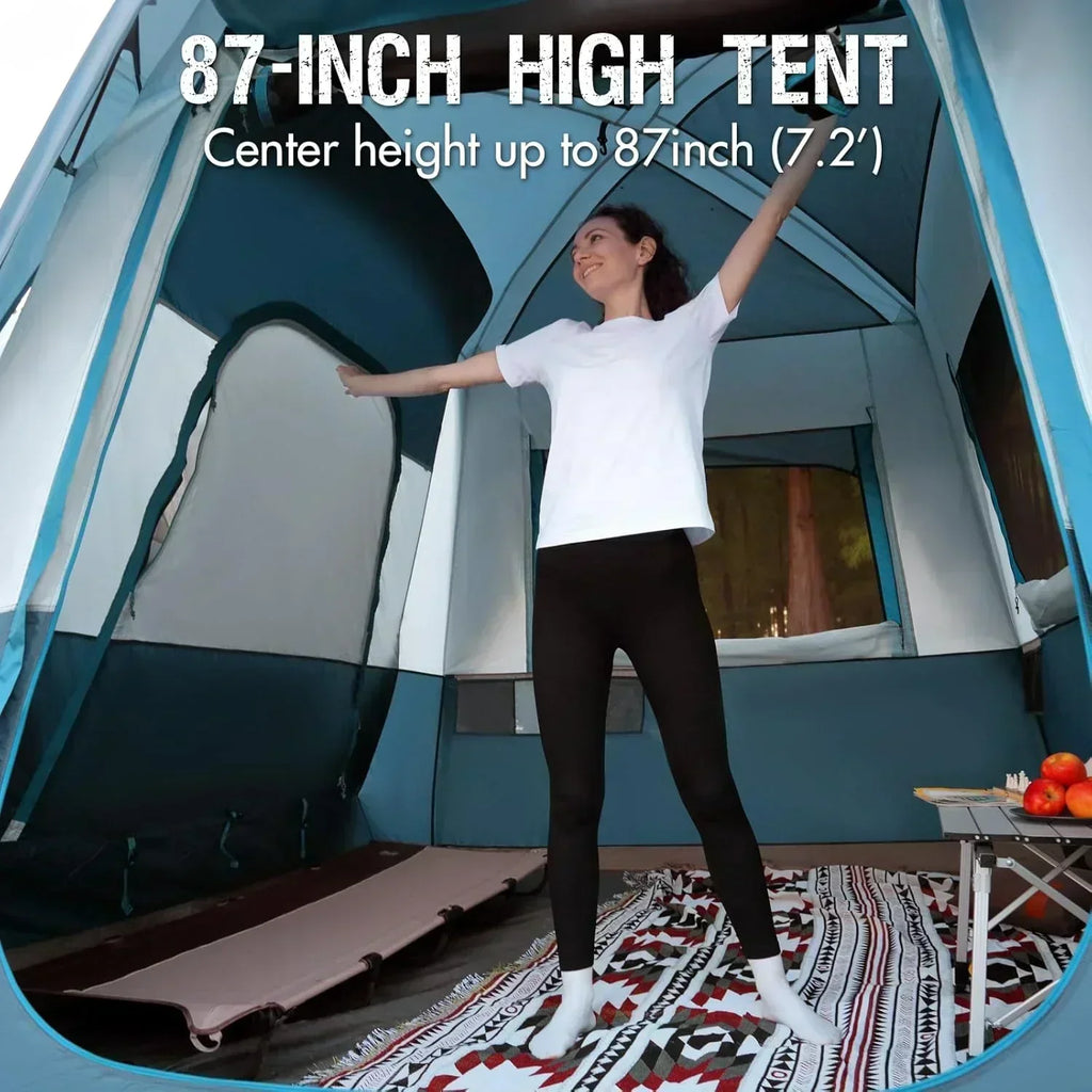 Portal 5-Person SUV Tent with Porch 2-in-1 Car Camping Tent Water-Resistant Windproof Trunk Tent