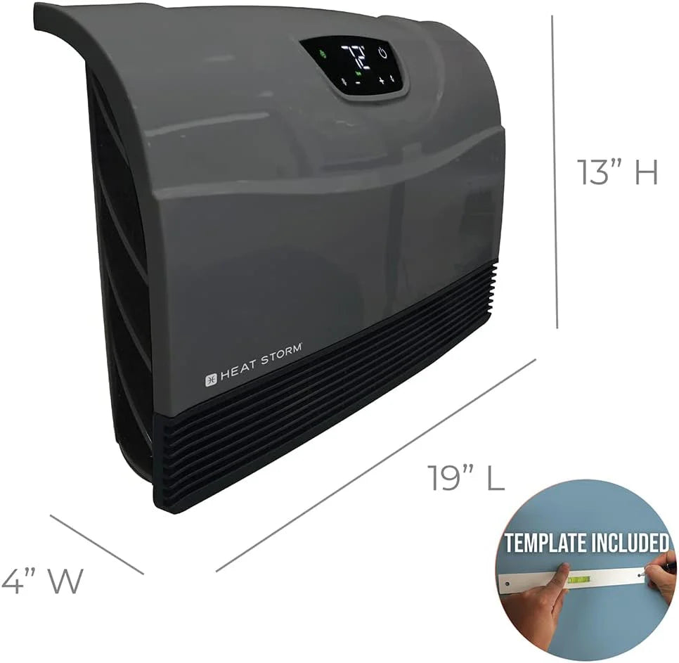 Heat Storm HS-1500-PHX-WIFI Infrared Heater, Wifi Wall Mounted