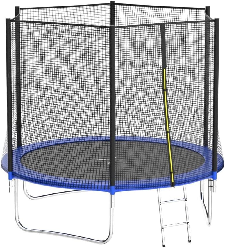 AOTOB 8FT 10FT 12FT 14 FT 15FT Trampoline with Safety Enclosure Net Outdoor Trampoline