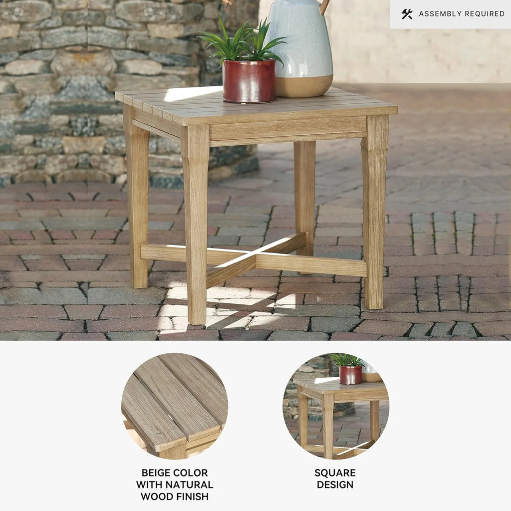 Coastal view outdoor terrace eucalyptus sofa