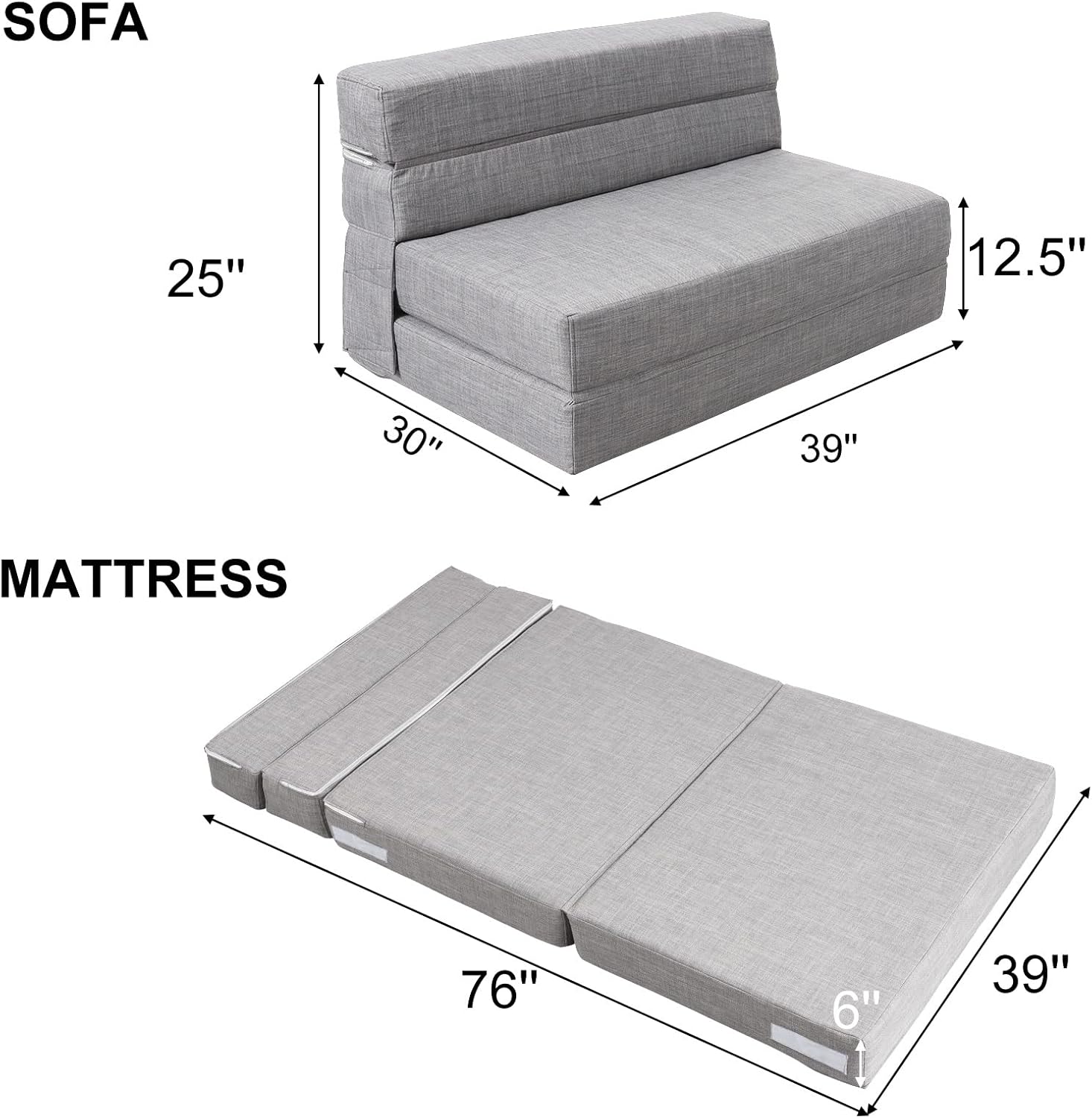 60 inch pull out sofa bed memory foam sofa with 2 pillows futon bed guest bed and pull out sofa