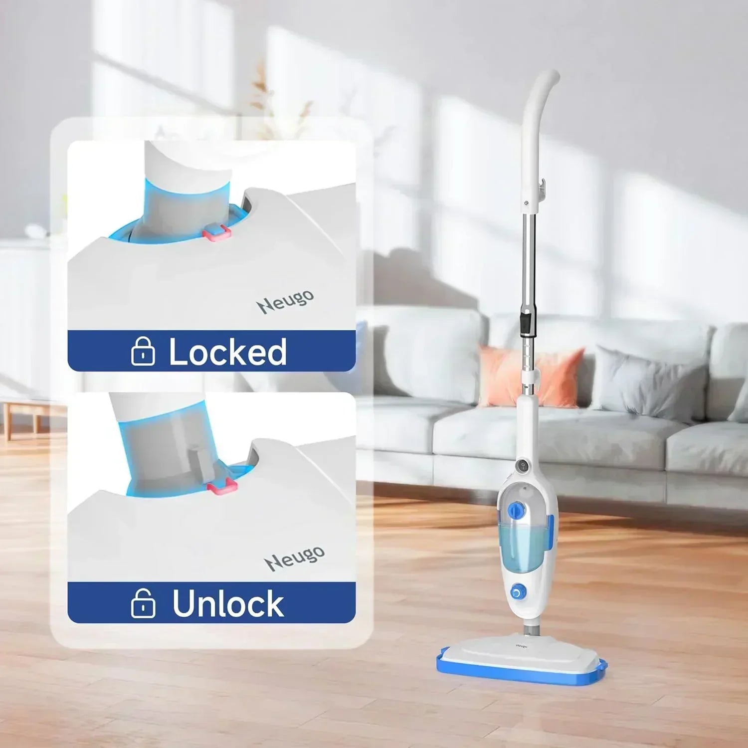 Steam Mop for Hardwood Floor Cleaning Floor Steamer Cleaner Lightweight for Vinyl Laminate