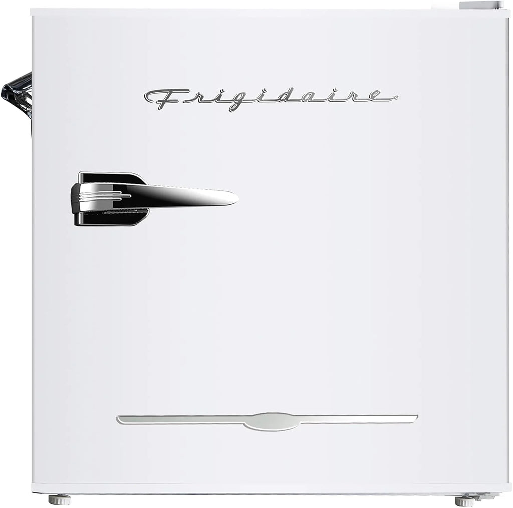 Frigidaire EFR176 Retro Compact Fridge with Chiller Mini Refrigerator with Built-in Bottle Opener for Office, Bedroom, Dorm Room or Cabin, 1.6 cu ft 16 D x 18 W x 18.5 H, Moonlight