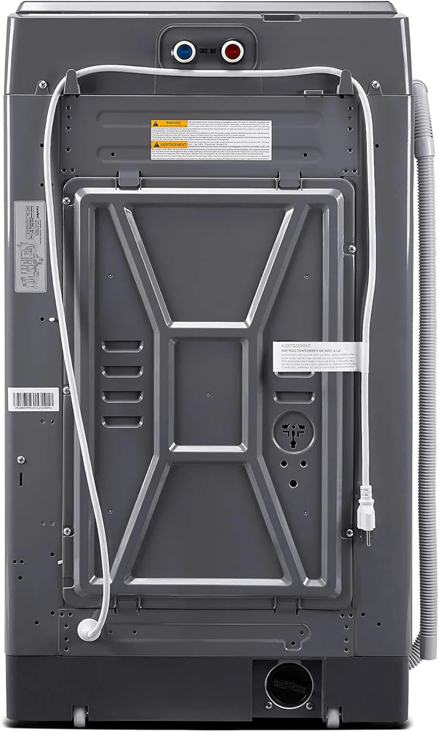 Comfee Portable Washing Machine, 0.9 cu.ft Compact Washer With LED Display, 5 Wash Cycles, 2 Built-in Rollers, Space Saving Full-Automatic Washer