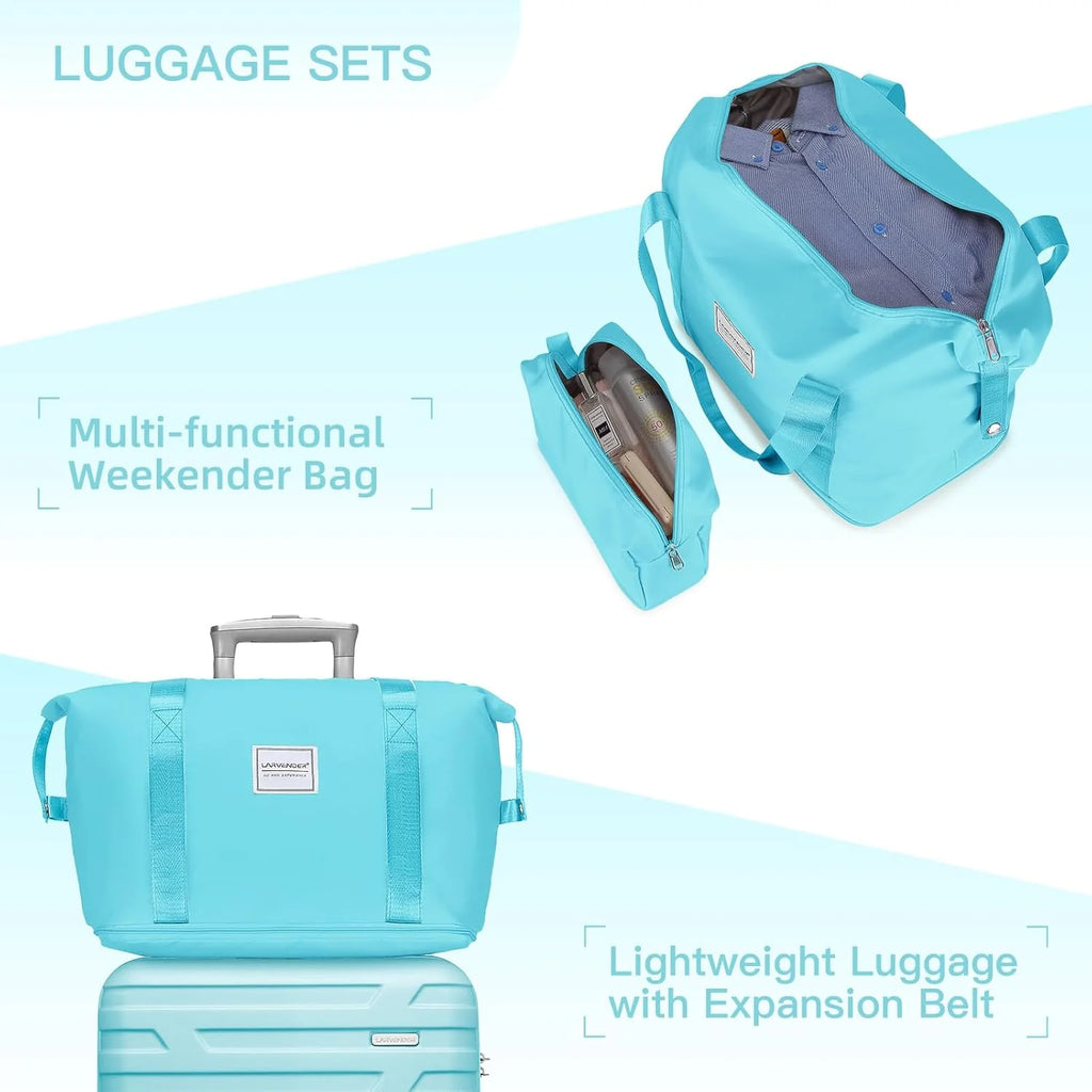 Luggage 6-piece hardshell expandable suitcase lightweight travel carry-on luggage set