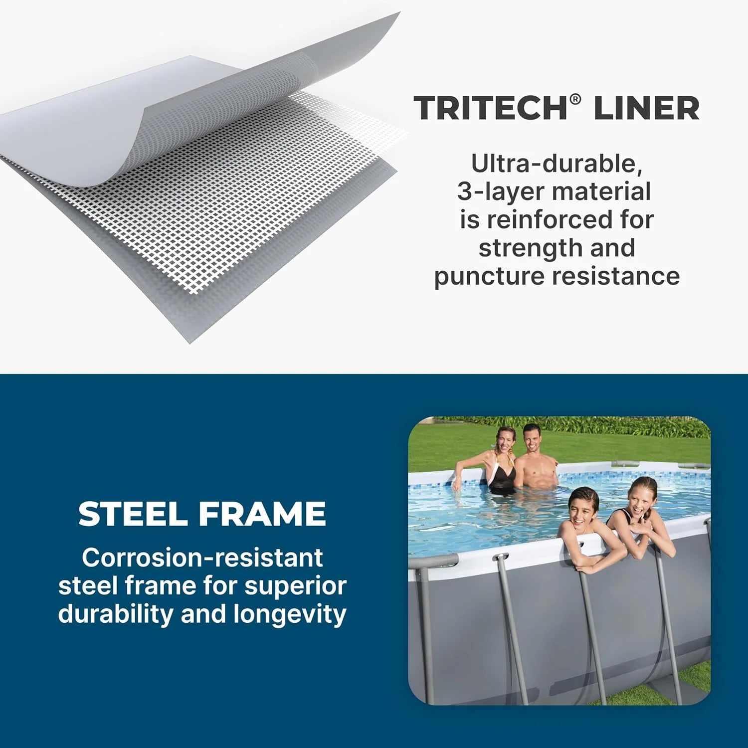 Power Steel 14' x 8'2 x 39.5 Oval Above Ground Pool Set | Includes 530gal Filter Pump, Ladder, ChemConnect Dispener