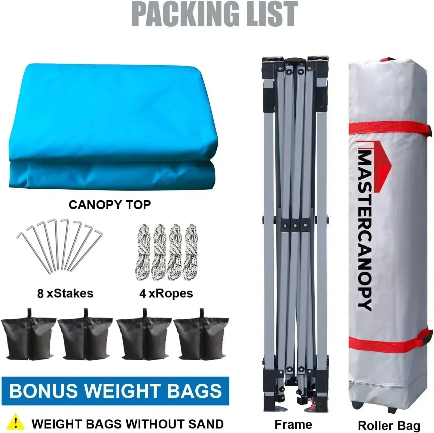 Durable Pop-up Canopy Tent with Roller Bag (10x10 Black)