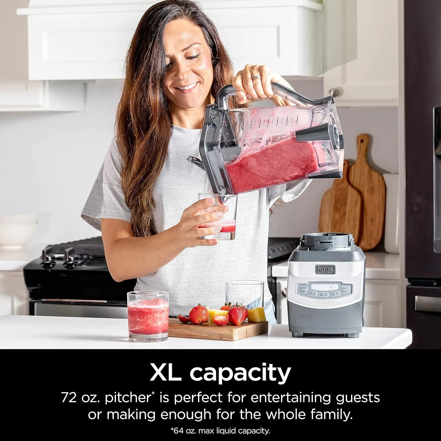 Ninja BL660 Professional Compact Smoothie and Food Processor Blender, 1100W, 3 Functions - Perfect for Frozen Drinks, Smoothies, Sauces, and More