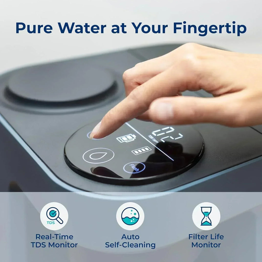 Bluevua RO100ROPOT-Lite(UV) reverse osmosis system countertop water purifier 7-stage purification