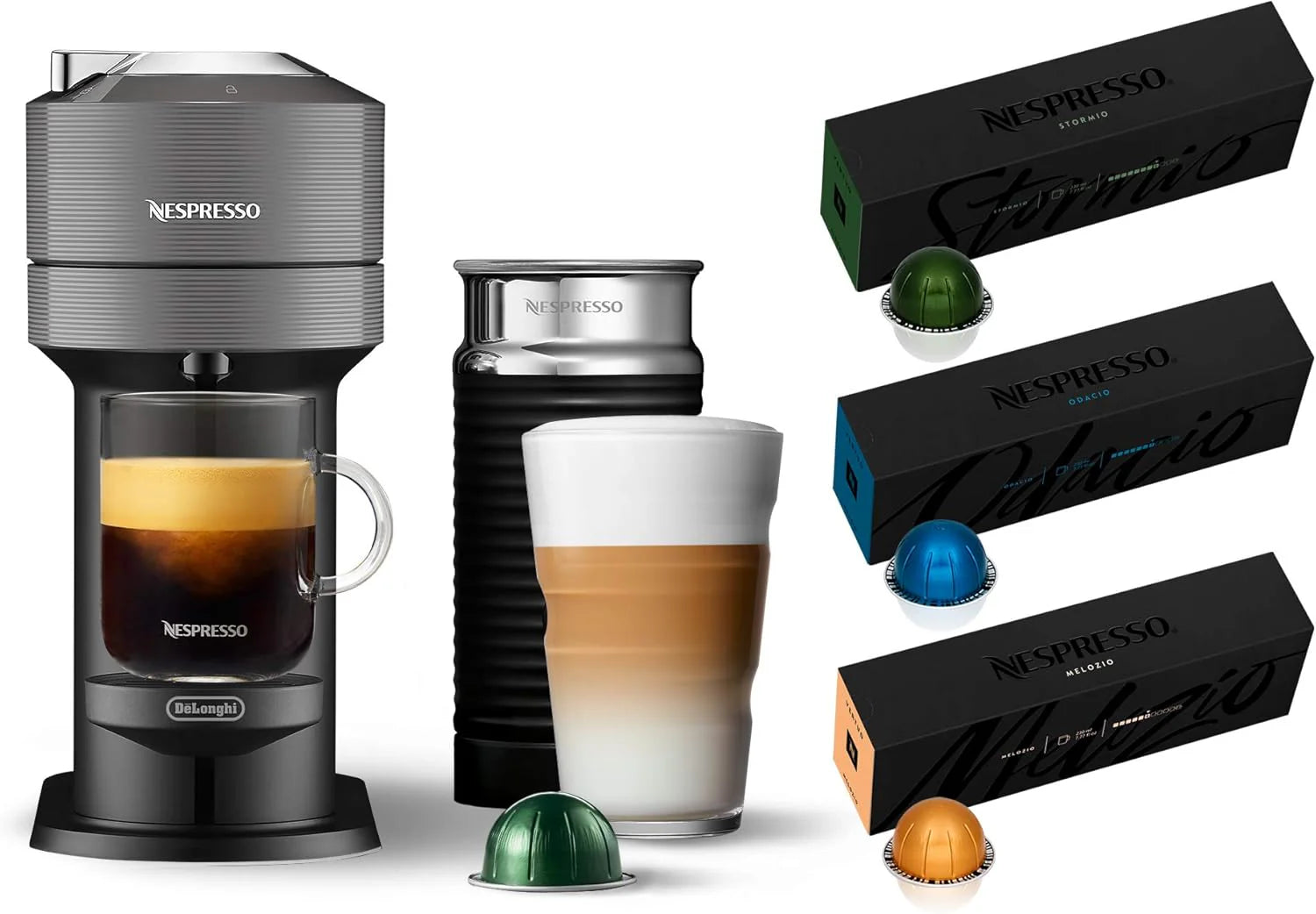 Nespresso Vertuo Next Coffee and Espresso Maker by De'Longhi, White