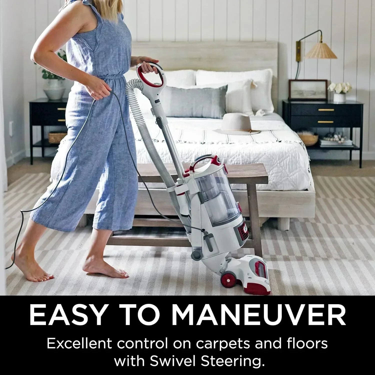 Upright Vacuum Navigator Lift-Away Deluxe Capacity HEPA Filter Swivel Steering Upholstery Tool