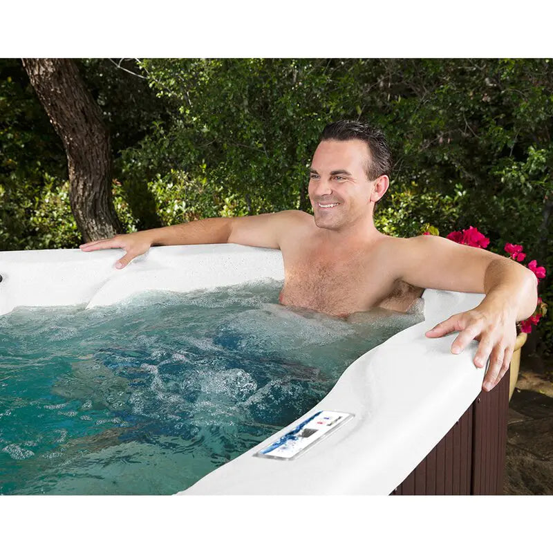 Lifesmart Spas 3 Person 17 Jet Plug And Play Hot Tub with Ozonator in Espresso