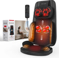 Shiatsu Neck and Back Massager with Heat, 4D Kneading Back Massager for Pain Relief Deep Tissue, Comfortable Back Massage for Chair, Massager for Home Office, Christmas Gifts for Women Men Parents