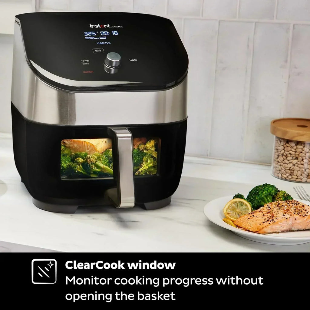 Instant Pot Vortex Plus 6QT Air Fryer with Odor Removal Technology 6-in-1 Function