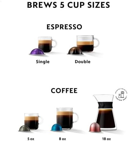 Nespresso Vertuo Next Coffee and Espresso Maker by De'Longhi, White