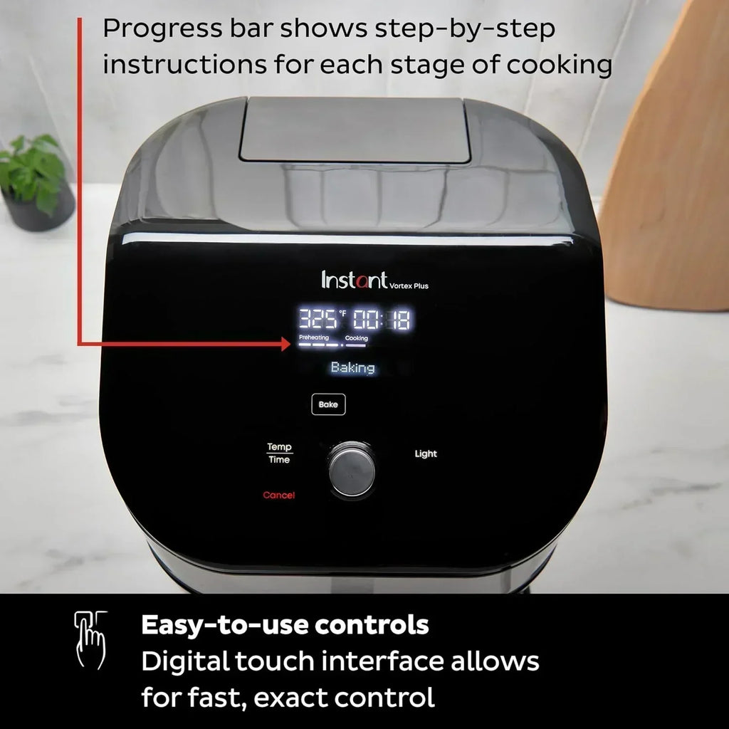 Instant Pot Vortex Plus 6QT Air Fryer with Odor Removal Technology 6-in-1 Function