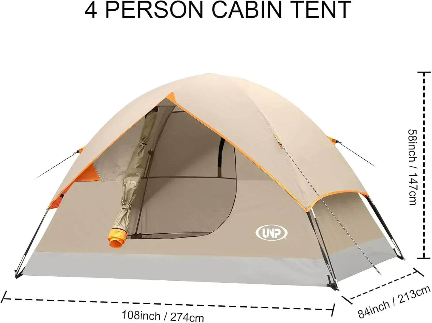 Camping Tent 2/3/4/6 Person Dome Tent Portable Camping Tent Outdoor and Backpacking Beach
