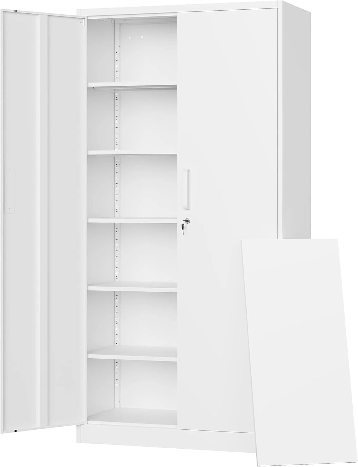 Letaya Metal Garage Storage Cabinets with Lock-72 Tall Tool Organizer Steel Lockers
