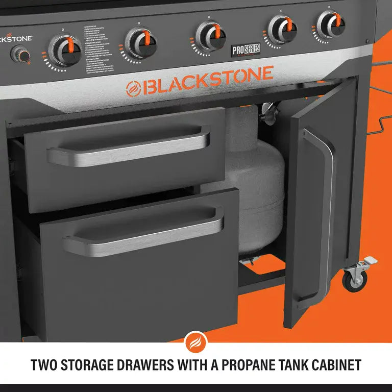 Blackstone ProSeries 5 Burner 28 Propane Griddle with Range Top