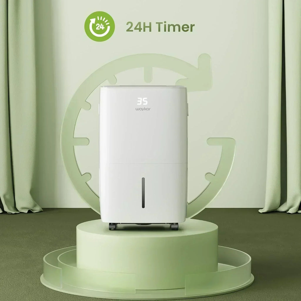 Waykar 2000 Sq Ft Dehumidifier for Home and Basements with Auto or Manual Drainage