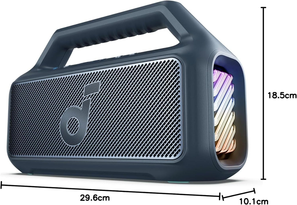 Outdoor Speaker 80W Subwoofer BassUp 2.0 24H Playtime IPX7 Waterproof Floatable RGB Lights