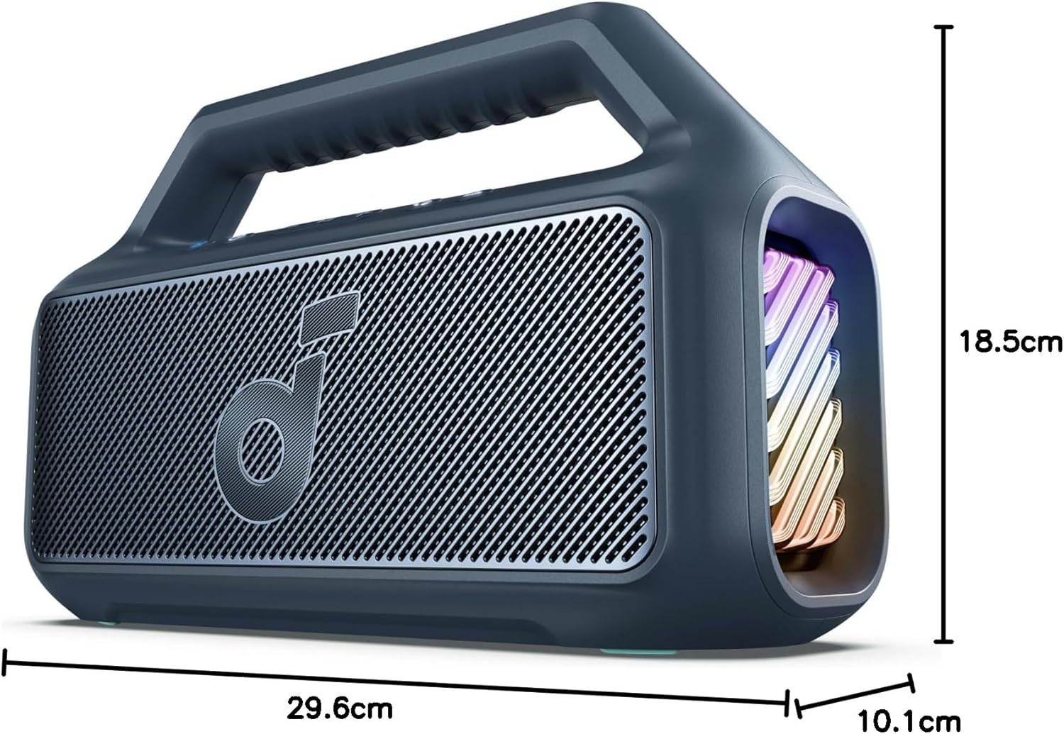 Outdoor Speaker 80W Subwoofer BassUp 2.0 24H Playtime IPX7 Waterproof Floatable RGB Lights