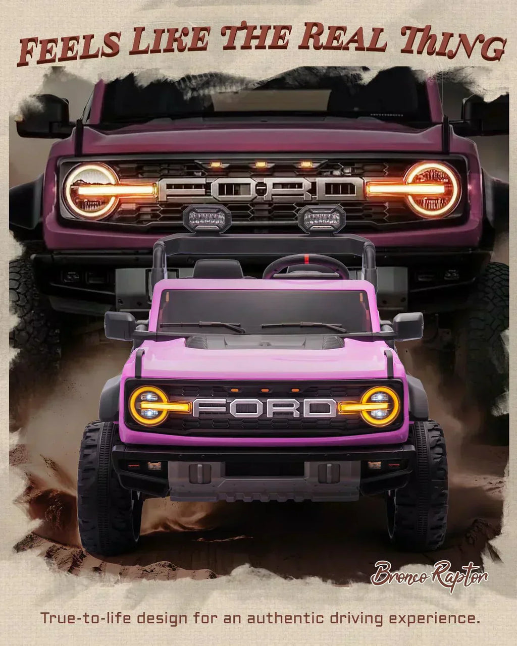 Kids Pink Ride-On Truck Battery Powered Electric Toy Car