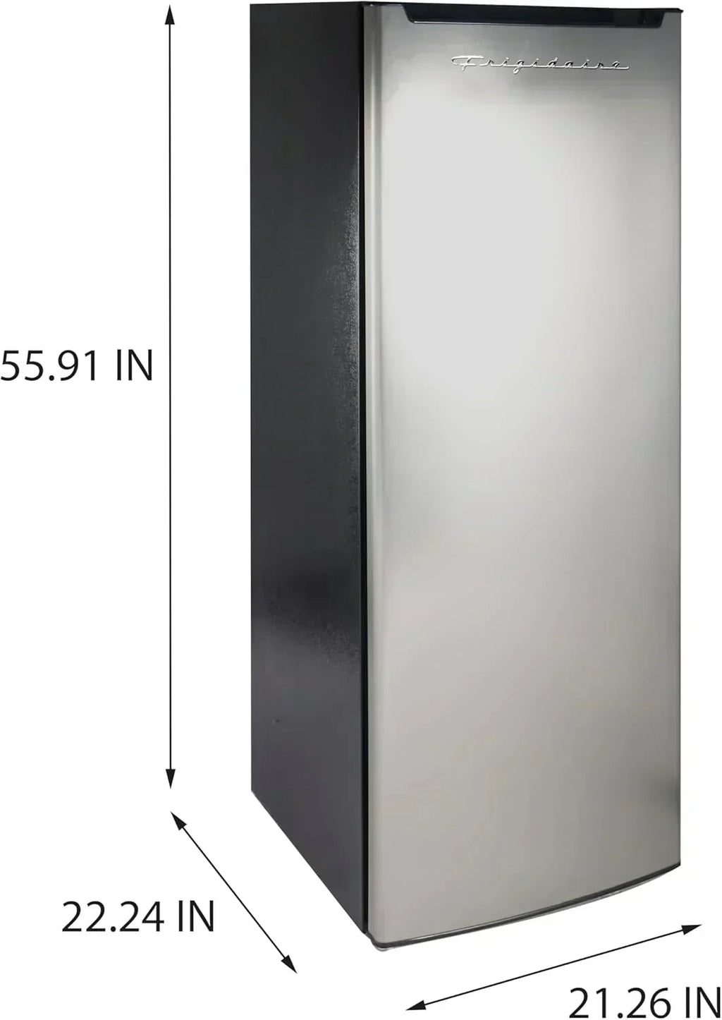 Frigidaire Upright Freezer 6.5 cu. ft. Deep Freeze Vinyl Coated Metal Wire Shelving Compact