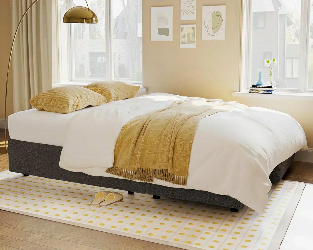 VanAcc Sofa Bed Sleeper Sofa with Storage Chaise 2 in 1 Pull Out Couch Living Room
