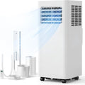 8000 BTU Portable Air Conditioner, 3-in-1 Cools 350 Sq.Ft, Quiet AC with Fan & Dehumidifier, LED Display, Remote, 24H Timer, Window Kit, for Bedroom/Office/Dorms