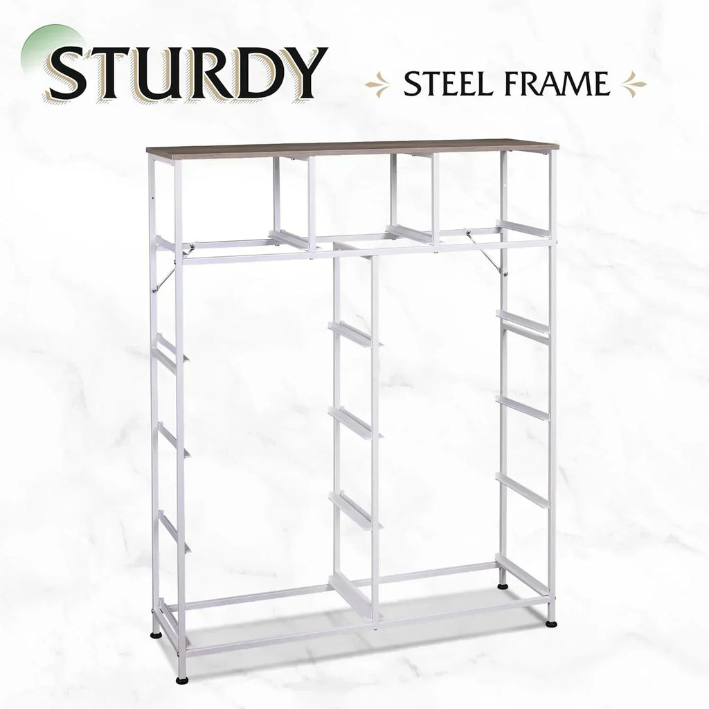 Storage Organizer Unit 11 Fabric Bins Storage Drawers Organizer Steel Frame Tall Storage Tower