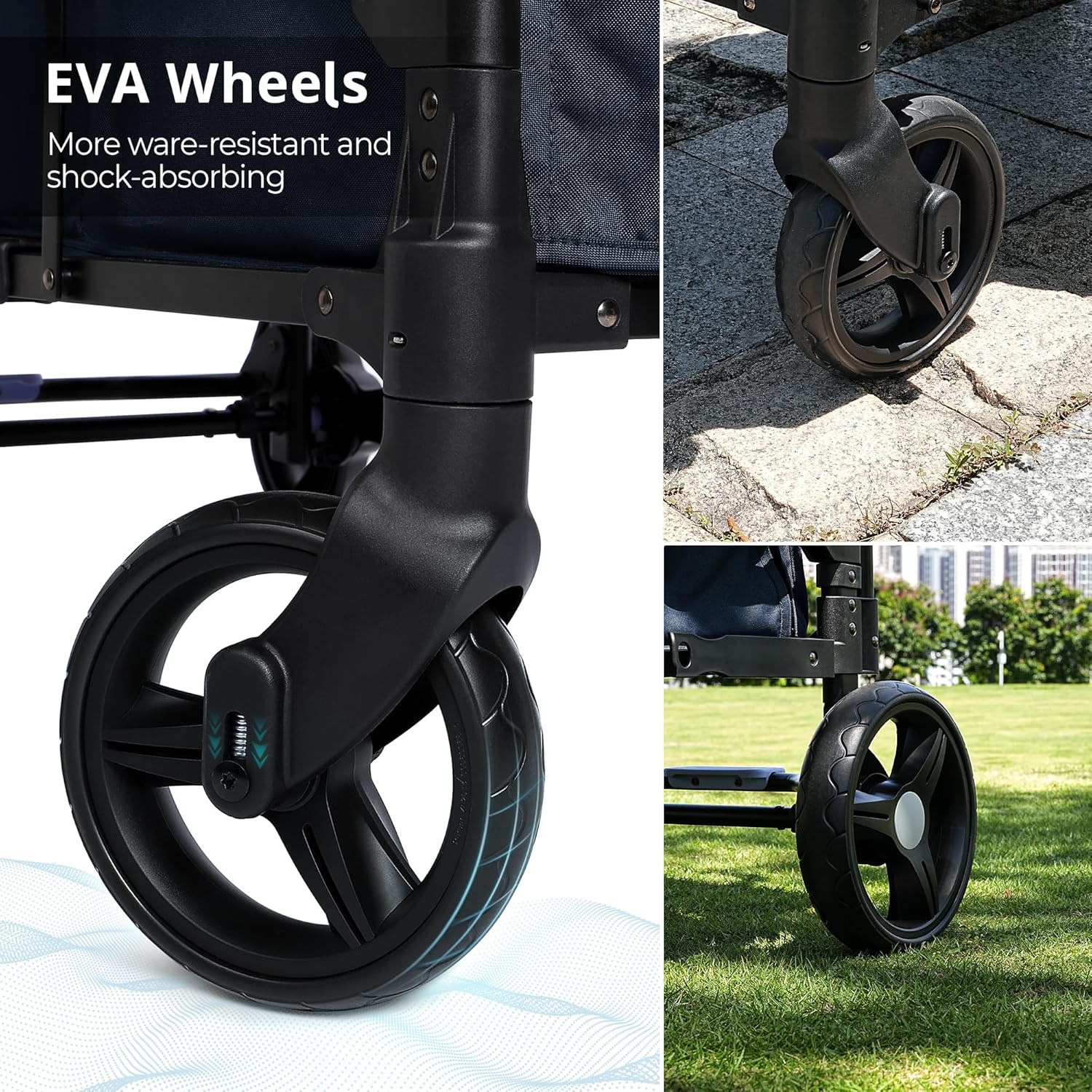 Stroller Wagon for Kids Wagon Stroller Toddlers 2 Seaters All-Terrain Baby Wagon Outdoor