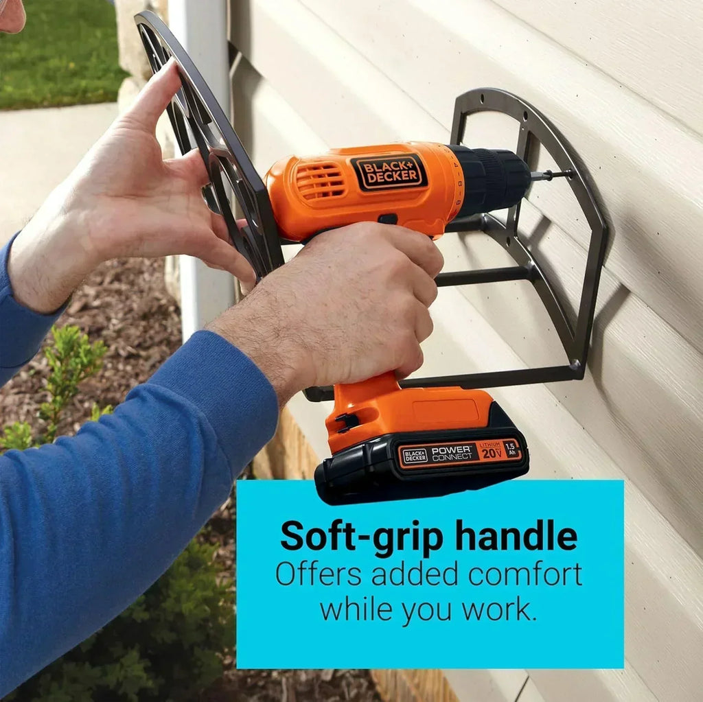 BLACK+DECKER 20V MAX POWERCONNECT Power Drill Cordless Drill Driver Electric Screwdriver