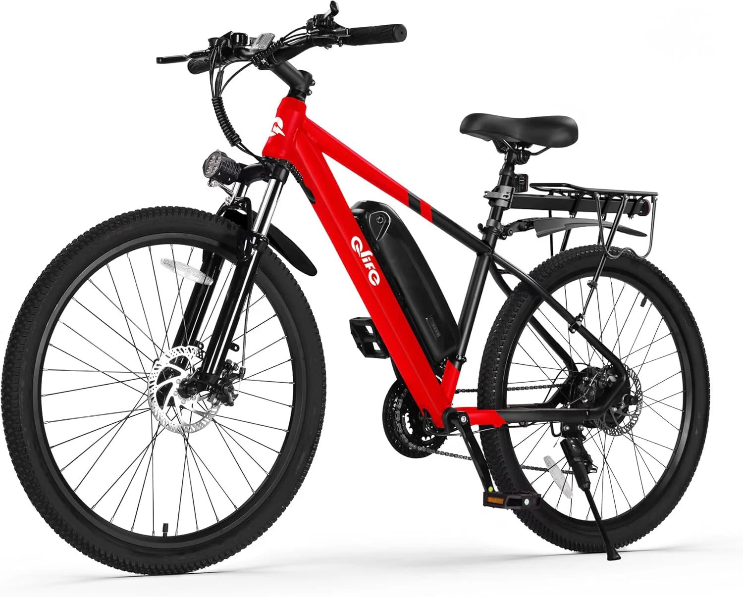 Qlife Racer Electric Bike for Adults - 21-Speed Mountain Lightweight Ebike
