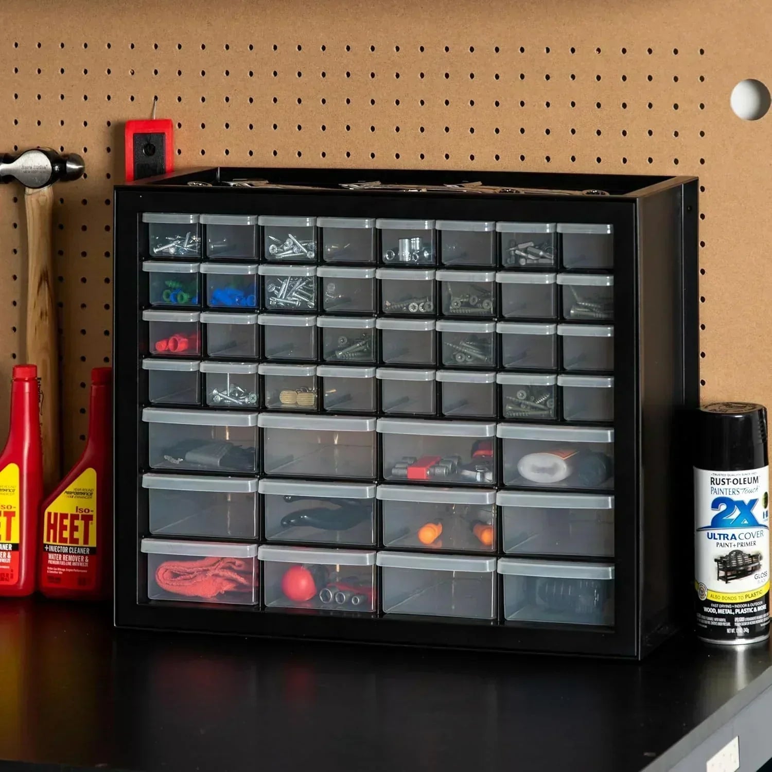 IRIS USA Screw Tool Organizer Small Parts Cabinet Chest Storage Drawers Organization Toolbox